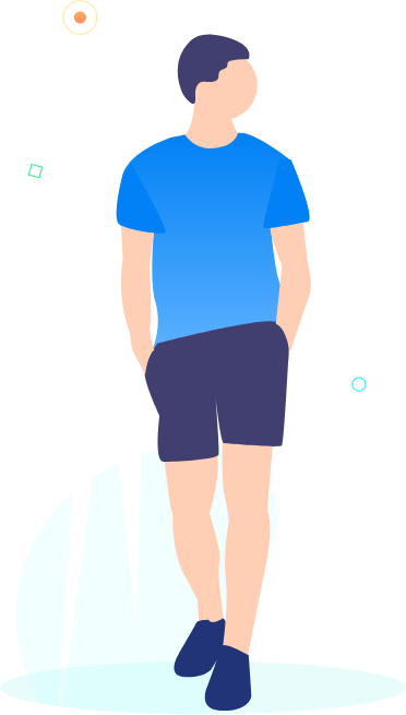 Man walking illustration